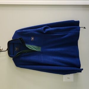 Vintage Blue Abercrombie & Fitch 1/4 Zip Pullover Fleece Jacket sz XL